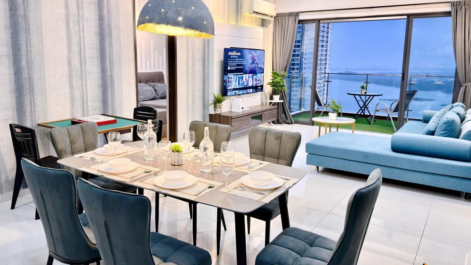 新山Full Sea View Country Garden Danga Bay 11-13Pax公寓 马来西亚