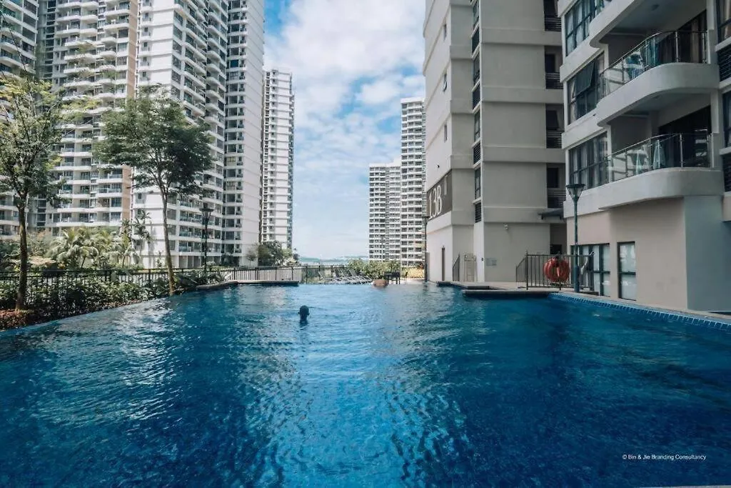 조호르 바루 Full Sea View Country Garden Danga Bay 11-13Pax 아파트 조호르 바루