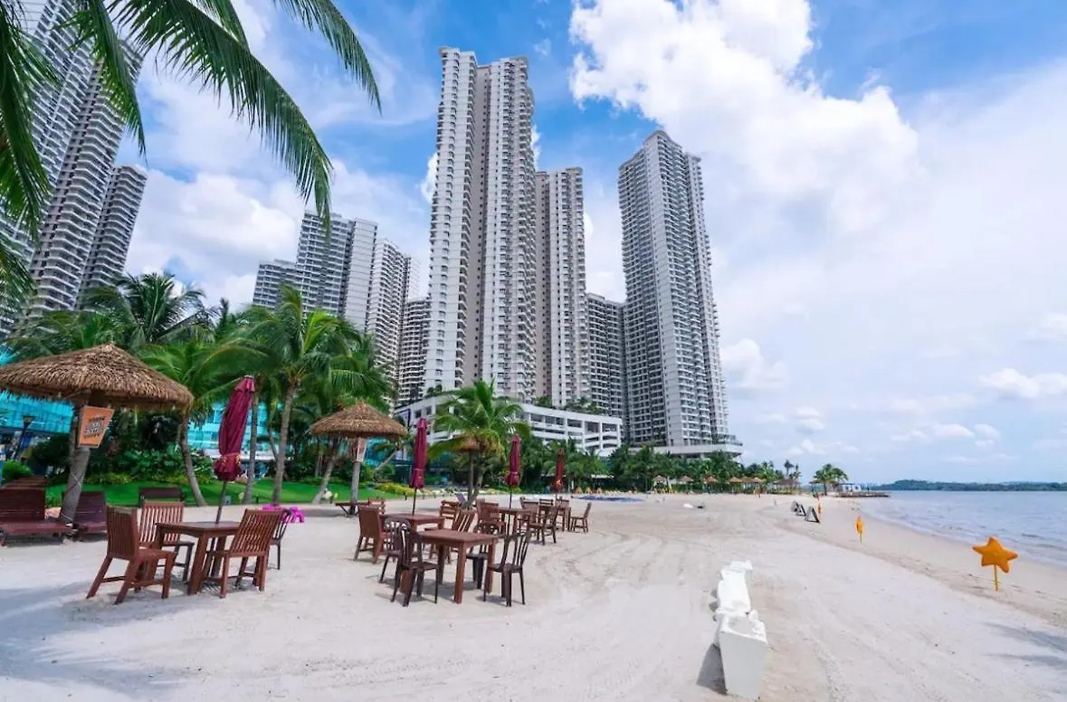 조호르 바루 Full Sea View Country Garden Danga Bay 11-13Pax 아파트 0*, 조호르 바루