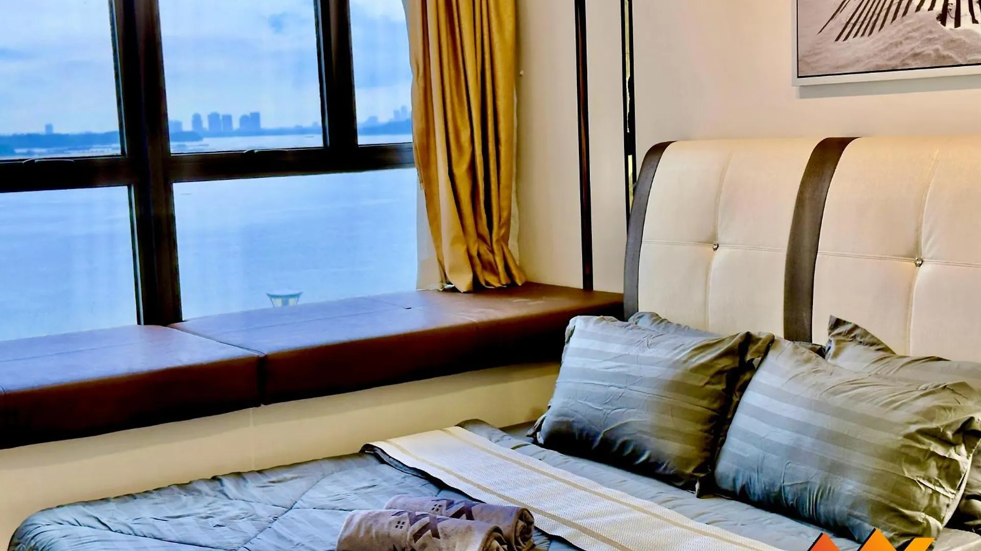 조호르 바루 Full Sea View Country Garden Danga Bay 11-13Pax 아파트 말레이시아