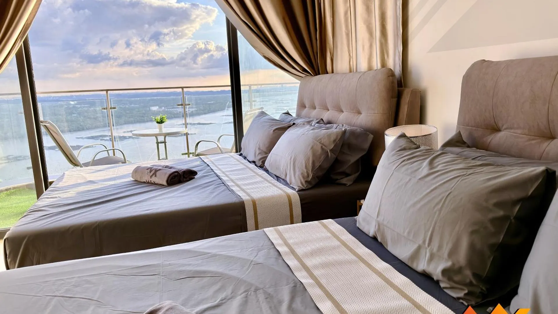 조호르 바루 Full Sea View Country Garden Danga Bay 11-13Pax 아파트