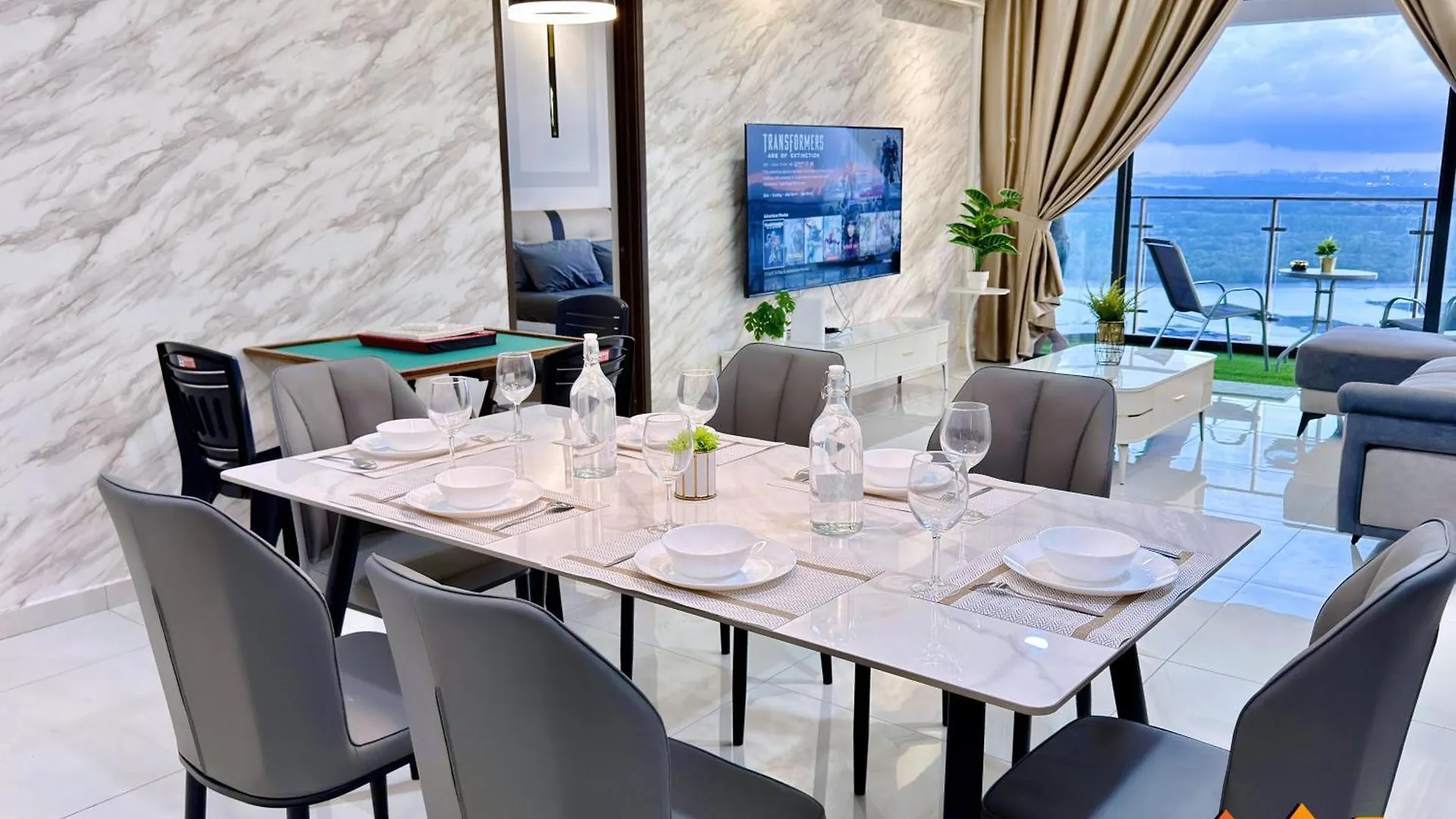 조호르 바루 Full Sea View Country Garden Danga Bay 11-13Pax 아파트 0*, 조호르 바루