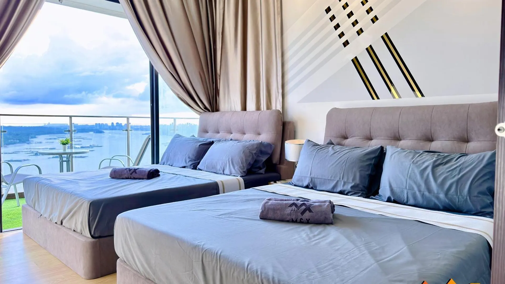 조호르 바루 Full Sea View Country Garden Danga Bay 11-13Pax 아파트  조호르 바루