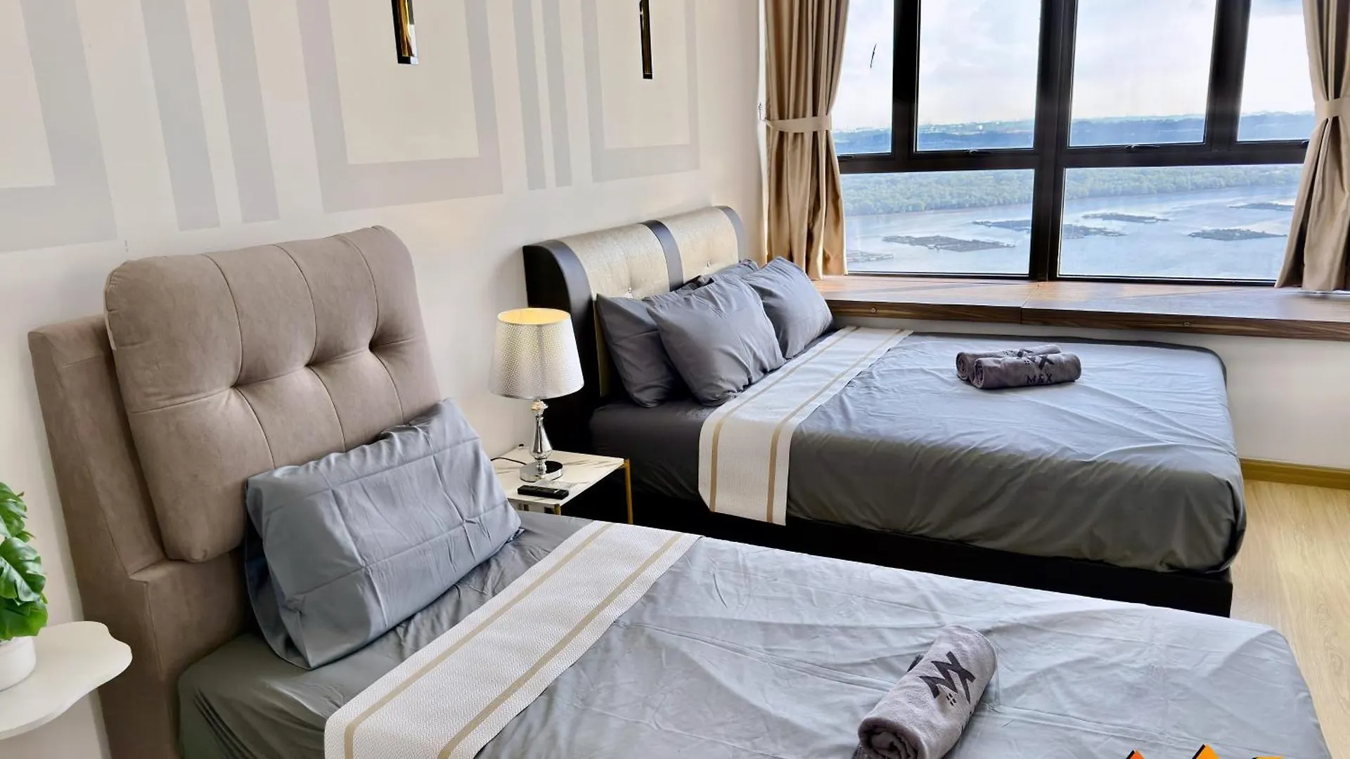 조호르 바루 Full Sea View Country Garden Danga Bay 11-13Pax 아파트