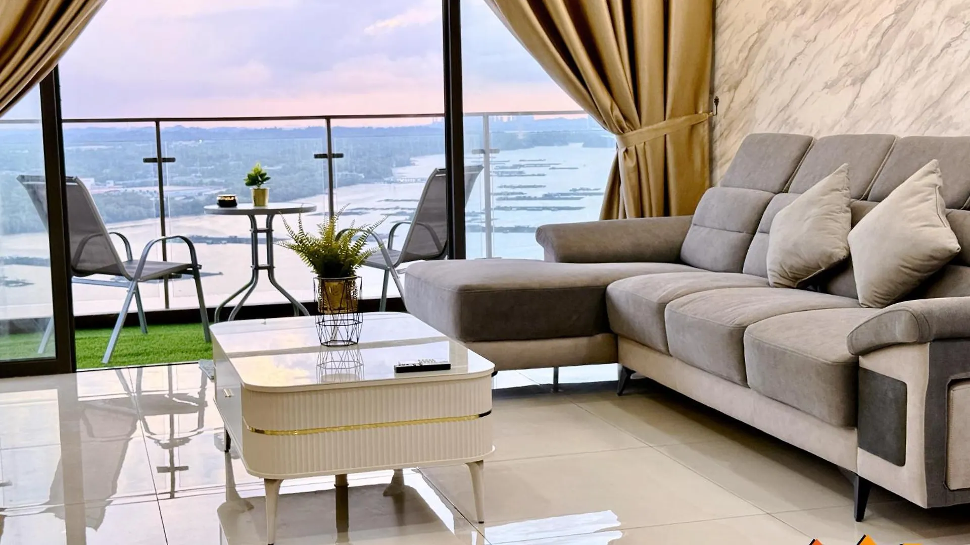 조호르 바루 Full Sea View Country Garden Danga Bay 11-13Pax 아파트 말레이시아