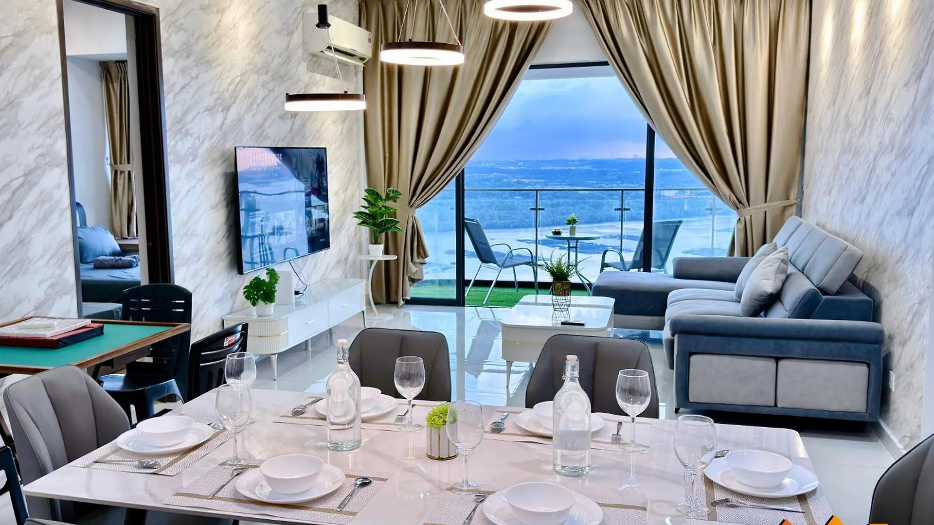 조호르 바루 Full Sea View Country Garden Danga Bay 11-13Pax 아파트