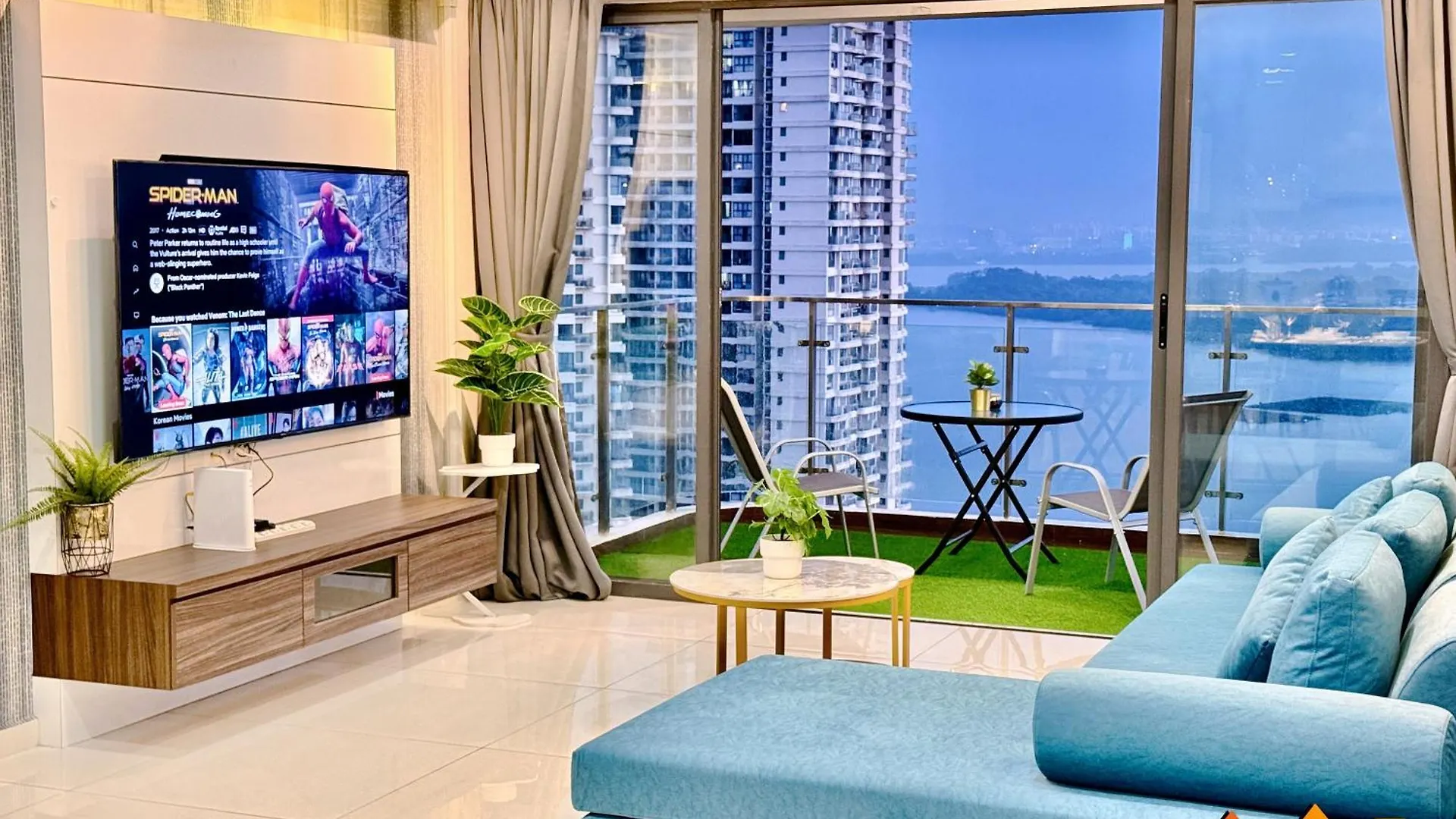 조호르 바루 Full Sea View Country Garden Danga Bay 11-13Pax 아파트 0*, 조호르 바루